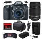 Canon EOS 7D 18 MP CMOS Digital SLR Camera with 18-135mm f/3.5-5.6 IS UD and EF-S 55-250mm f/4-5