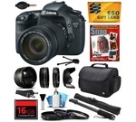 Canon EOS 7D 18 MP CMOS Digital SLR Camera with 18-135mm f/3.5-5.6 IS UD Lens includes 16GB Memory + 2.2x Telephoto + 0