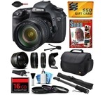 Canon EOS 7D 18 MP CMOS Digital SLR Camera with 28-135mm f/3.5-5.6 IS USM Lens includes 16GB Memory + 2.2x Telephoto + 0