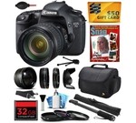 Canon EOS 7D 18 MP CMOS Digital SLR Camera with 28-135mm f/3.5-5.6 IS USM Lens includes 32GB Memory + 2.2x Telephoto + 0