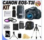 Canon EOS Rebel T3i 18 MP CMOS Digital SLR Camera and DIGIC 4 Imaging with EF-S 18-55mm IS Lens & Canon EF 75-300mm Telephoto Zoom Lens (2 Lens Kit!) W/16GB SD