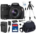 Canon EOS REBEL T3i Black 18 MP Digital SLR Camera with 18-55mm IS II Lens and Canon EF 75-300mm f/4.0-5