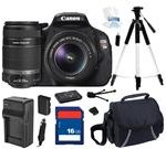 Canon EOS REBEL T3i Black 18 MP Digital SLR Camera with 18-55mm IS II Lens and Canon EF-S 55-250mm f/4-5
