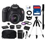 Canon EOS REBEL T3i Black 18 MP Digital SLR Camera with 18-55mm IS II Lens, Everything You Need Kit, 5169B003