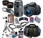 Canon EOS Rebel T5i 18.0 MP CMOS Digital Camera with EF-S 18-55mm f/3.5-5.6 IS STM Zoom Lens + EF 75-300mm f/4-5