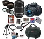 Canon t5i EOS Rebel T5i 18.0 MP CMOS Digital Camera with EF-S 18-55mm f/3.5-5.6 IS STM Zoom Lens + EF-S 55-250mm f/4.0-5