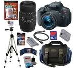 Canon t5i EOS Rebel T5i 18.0 MP CMOS Digital Camera with EF-S 18-55mm f/3.5-5.6 IS STM Zoom Lens + Sigma 70-300mm f/4-5