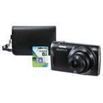FujiFilm 600013932 FinePix T555 Digital Camera Bundle 12x Optical Zoom 16 MP Black