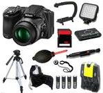 Nikon COOLPIX L830 16 MP Camera + 16 GB LED Light Tripod/Backpack Bundle Kit