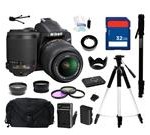 Nikon D3200 Black 24.2 MP CMOS Digital SLR Camera with 18-55mm Lens and Nikon AF-S DX VR Zoom-Nikkor 55-200mm f/4-5