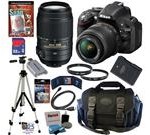 Nikon D5200 24.1 MP CMOS Digital SLR Camera (Black) with 18-55mm f/3.5-5.6G AF-S DX VR Lens and Sigma 70-300mm f/4-5