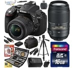 Nikon D5300 24.2 MP CMOS Digital SLR Camera with 18-55mm f/3.5-5.6G ED VR II AF-S DX NIKKOR Zoom Lens & Nikon AF-S NIKKOR 55-300mm f/4.5-5