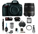 Nikon D5300 24.2 MP CMOS Digital SLR Camera with Built-in Wi-Fi and GPS Body Only (Black) + Sigma 18-250mm f3.5-6