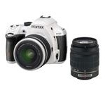 PENTAX K-50 (10950) White Digital SLR Camera with 18-55mm f/3.5-5.6 and 50-200mm f/4-5
