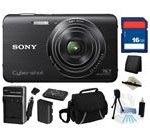 Sony Cyber-shot DSC-W650 16.1 MP (Black) Digital Camera with 5x Optical Zoom and 3