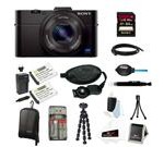 Sony DSC-RX100M II Cyber-shot Digital Still Camera Bundle with Sony 64GB Memory Card + Wasabi Power Replacement Battery for Sony DSC-RX1 + Sony Black Carrying C