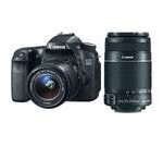 Canon 70d EOS 70D 20.2 MP DSLR Camera with EF-S 18-55mm IS STM and Dual Pixel CMOS AF + Canon EF-S 55-250mm f/4.0-5