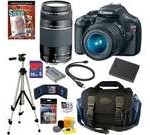 Canon t3 EOS Rebel T3 12.2 MP CMOS Digital SLR Camera with EF-S 18-55mm f/3.5-5.6 IS II Zoom Lens & EF 75-300mm f/4-5