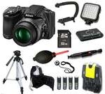 Nikon COOLPIX L830 16 MP Camera + 32 GB LED Light Tripod/Backpack Bundle Kit
