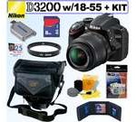 NIKON D3200 24.2 MP CMOS Digital SLR Camera (Black) with 18-55mm f/3.5-5