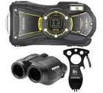 Ricoh WG-20 14MP Waterproof Digital Camera + Jupiter III binocular + Eat N' Tool Adventure Kit