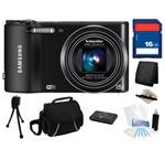 Samsung WB150F 14MP (Black) SMART Long Zoom WiFi Digital Camera with 18x Optical Zoom, Everything You Need Kit, EC-WB150FBPBUS