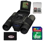 Vivitar 12x25 Binoculars with Built-in Digital Camera with 8GB Card + Accessory Kit